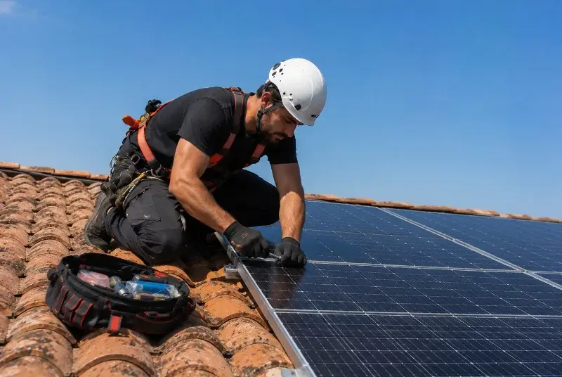 Maintenance et monitoring de panneaux solaires à Cézac